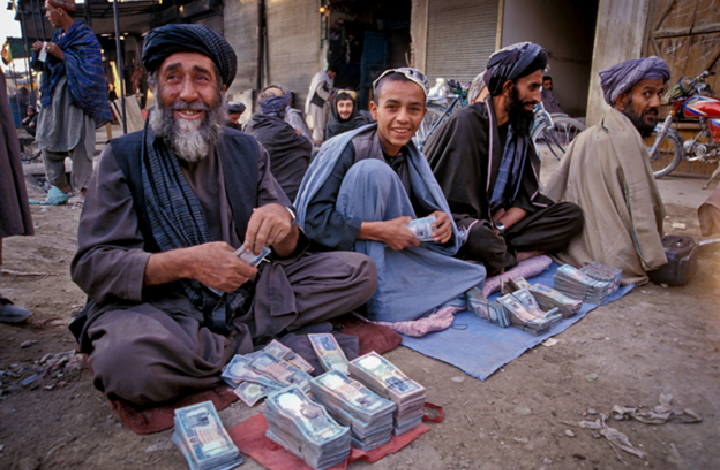 A Group Of Foreign Exchange Dealers In Kabul Streets – Courtesy Of Asian Development Bank
