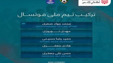 اعلام ترکیب تیم ملی فوتسال افغانستان دربرابر تاجکستان