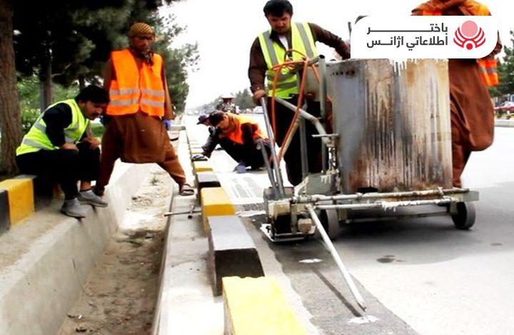 حدود 50 کیلومتر جاده‌ در شهر کابل خط اندازی می‌شود