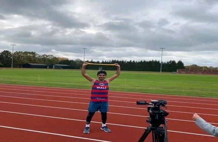 ورزشکار نابینای افغان در رقابت‌های دوش لندن به مقام اول دست یافت