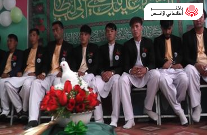 مراسم عروسی دسته‌ جمعی بیست زوج در غزنی، برگزار شد