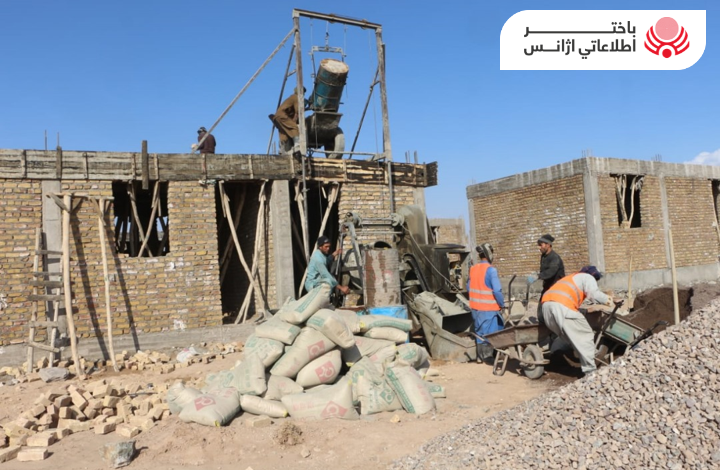 کار ساخت خانه برای زلزله زدگان هرات، به شدت جریان دارد